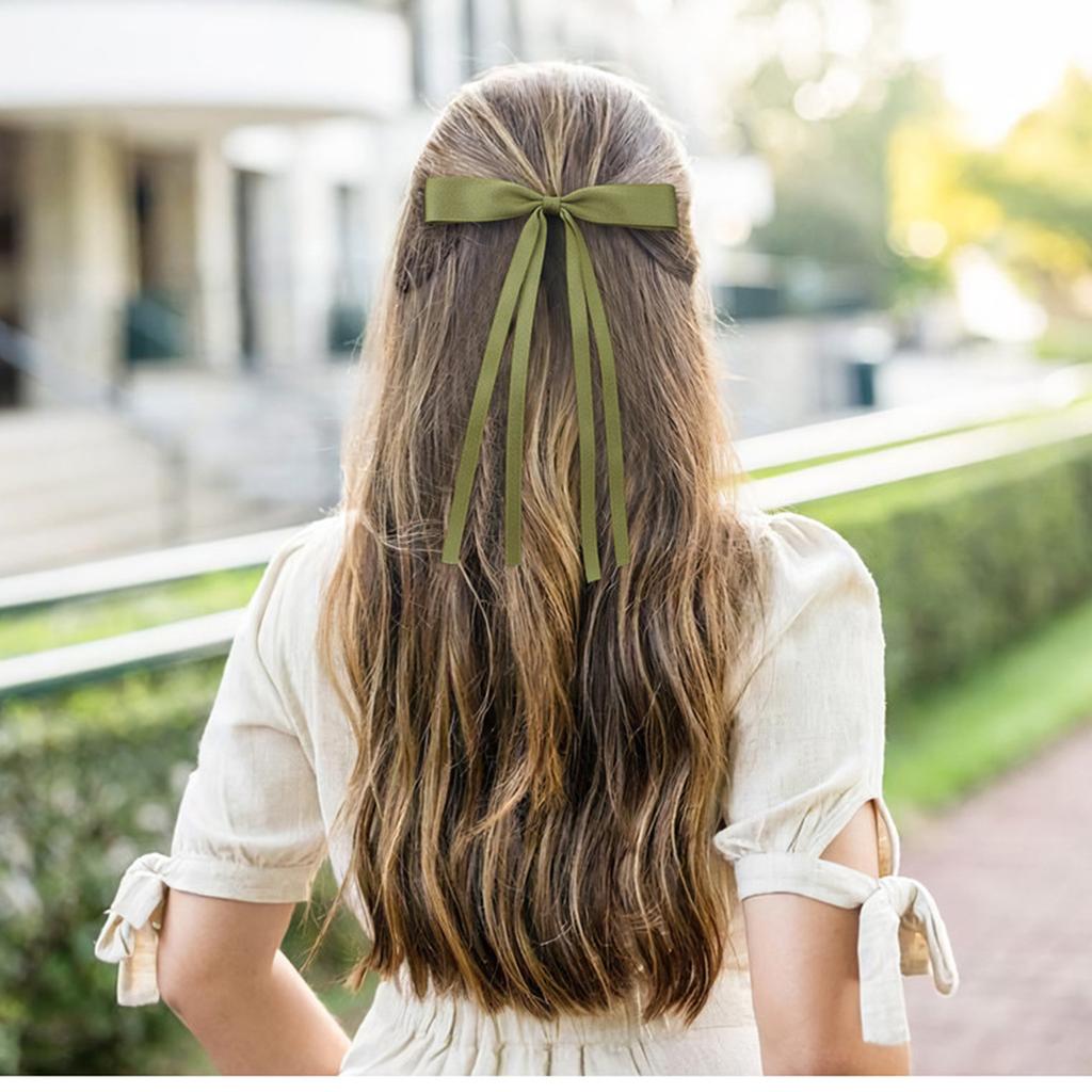 Bow Ribbon Hair Clips Korean Sweet Ribbon Hair Accessories