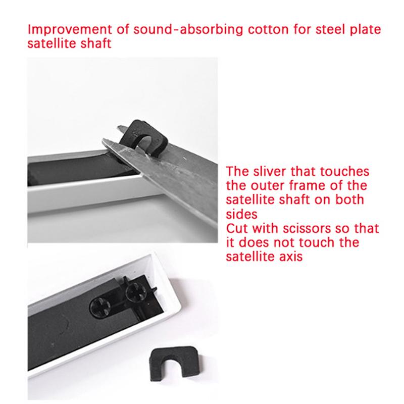 Mechanical Keyboard Key Cap Sound-Absorbing Pad Filling Soundproof Cotton