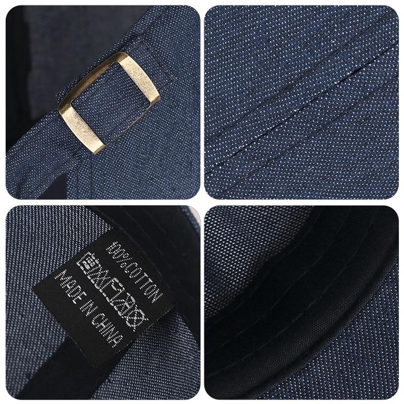 Denim Hat Young Peaked Cap Men Duck Tongue Forward Cap Spring Autumn Beret
