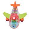 Children Electric Airplane Toy Universal Simulation Airplane Model Transparent Gear Airplane Toy wit