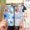 Back Cover Protective Phone Case For HTC Desire 20 Plus/D20+ Lanyard Kickstand Silicone Wrist Strap Oil Painting Ring