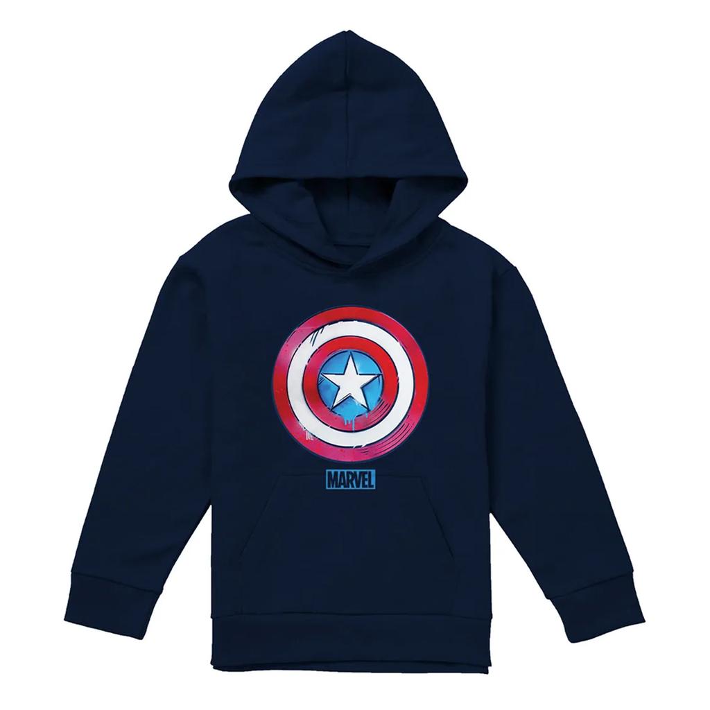 Captain America Childrens/Kids Drip Shield Pull Over Hoodie