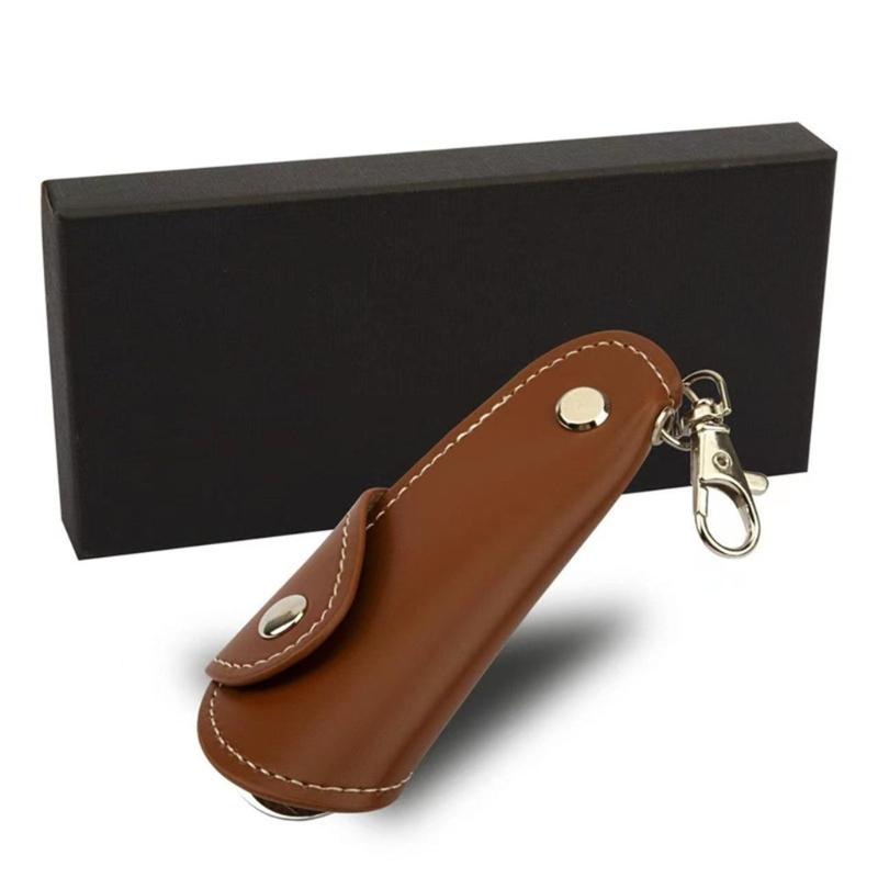 Japan and South Korea Metal Leather Shoehorn Portable Unisex Shoe Lifter Hanging Deduction Shoehorn for Keychain
