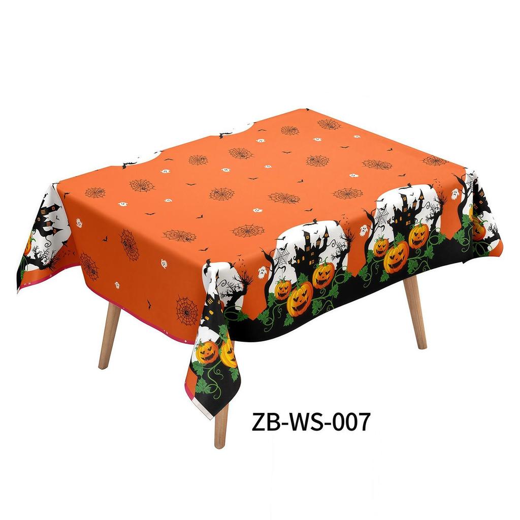 Halloween Horror Tablecloth: Disposable Dining Decoration for Parties