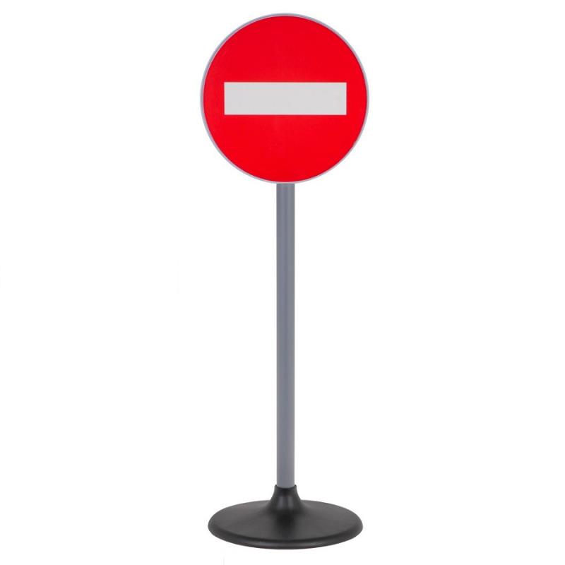 Conjunto de Placas de Trânsito de Chão 70cm para Aprendizagem e Brincadeira para Crianças Grande 5 Peças