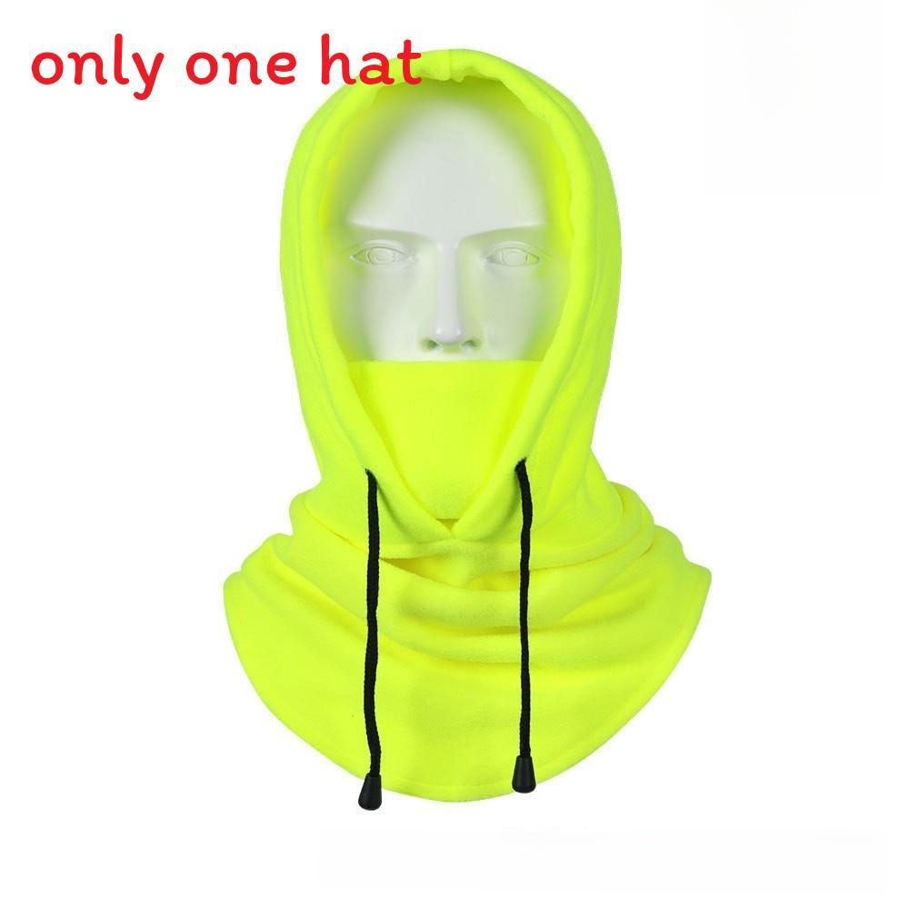 Winter Cycling Mask With Fleece Material For Outdoor Skiing And Running Green