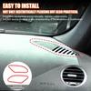 Soft Carbon Fiber Dashboard Air Vent Frame Sticker For Alfa Romeo 159 2009-2010