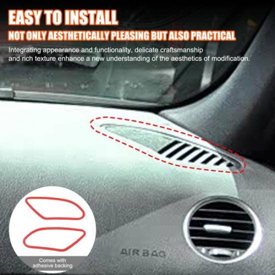 Soft Carbon Fiber Dashboard Air Vent Frame Sticker For Alfa Romeo 159 2009-2010