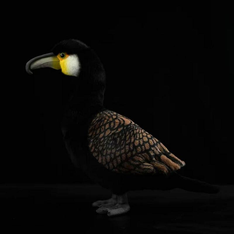 Lifelike Great Cormorant Plush Toy Soft