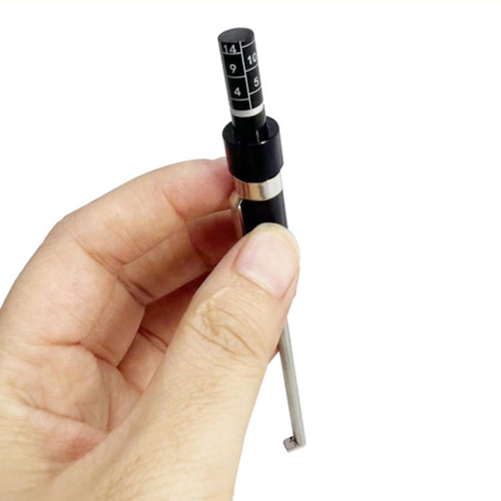 Brake Pad Gauge for Brake Pads Measure Car Brake Pad Thickness Gauge with Scale Tester Pen Measurement Pen Measure Tool