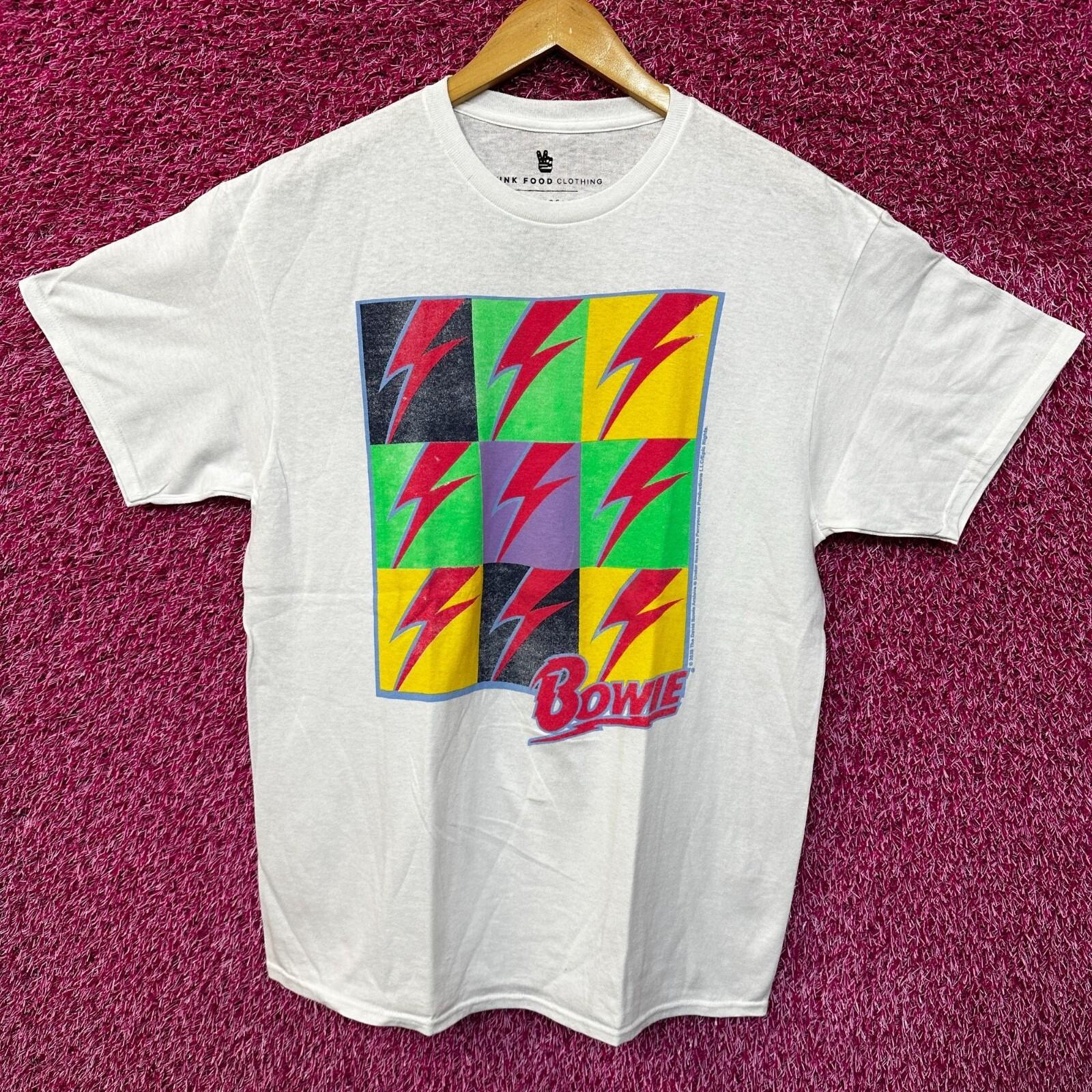 David Bowie Logo Starman Rock Tshirt size Medium L
