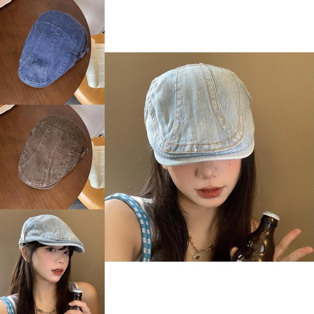 Vintage Denim Bucket Hat For Women And Men With Embroidery Stylish Casual Design