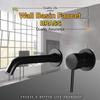 360° Rotation Bathroom Basin Faucet Concealed Wall Mounted Water Tap Single Handle Hot Cold Water Bath Mixer Tap