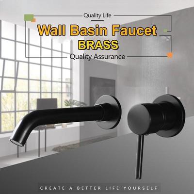 360° Rotation Bathroom Basin Faucet Concealed Wall Mounted Water Tap Single Handle Hot Cold Water Bath Mixer Tap