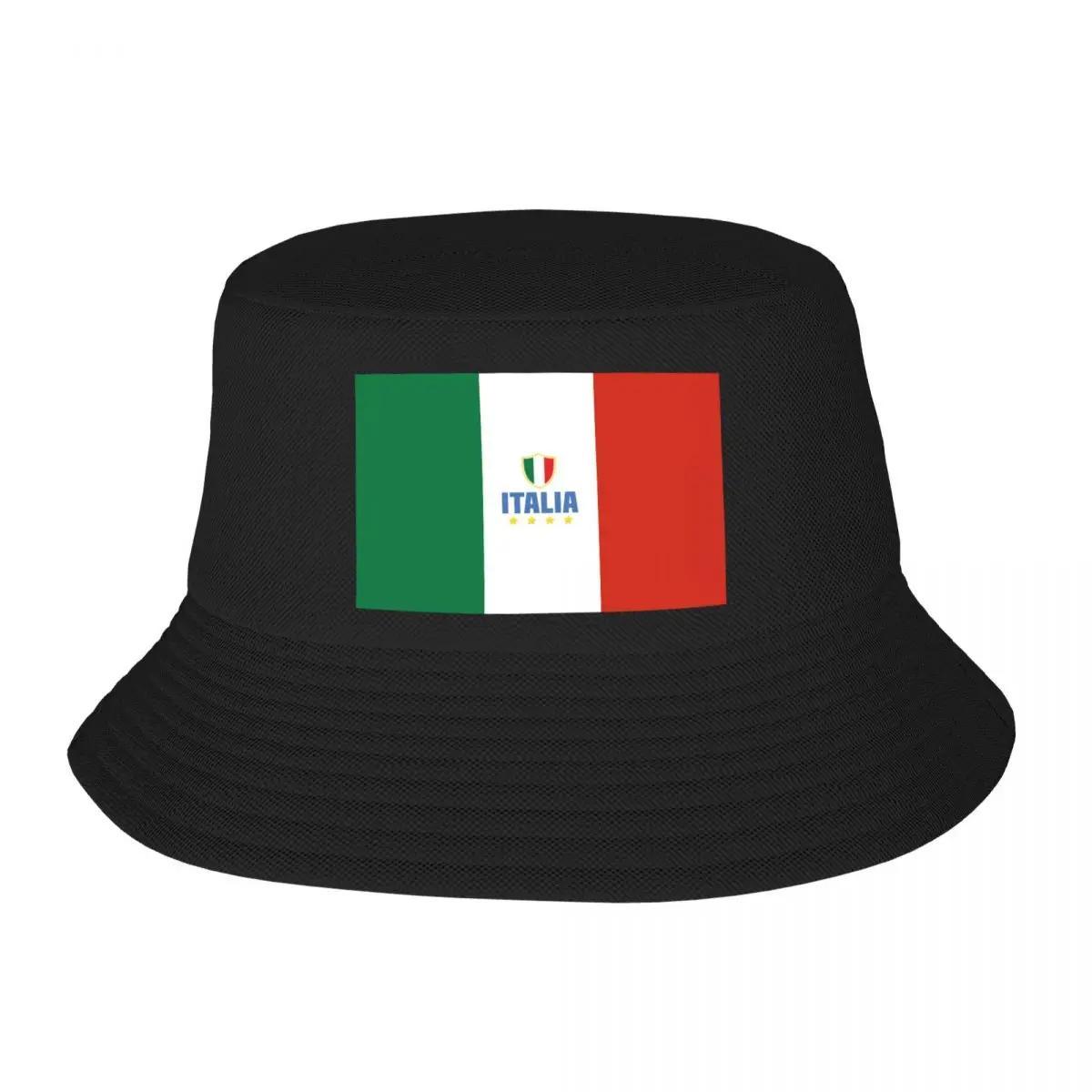 Custom Flag Of Italy Bucket Hat Women Unisex Outdoor Sun Summer Camping Fishing Cap