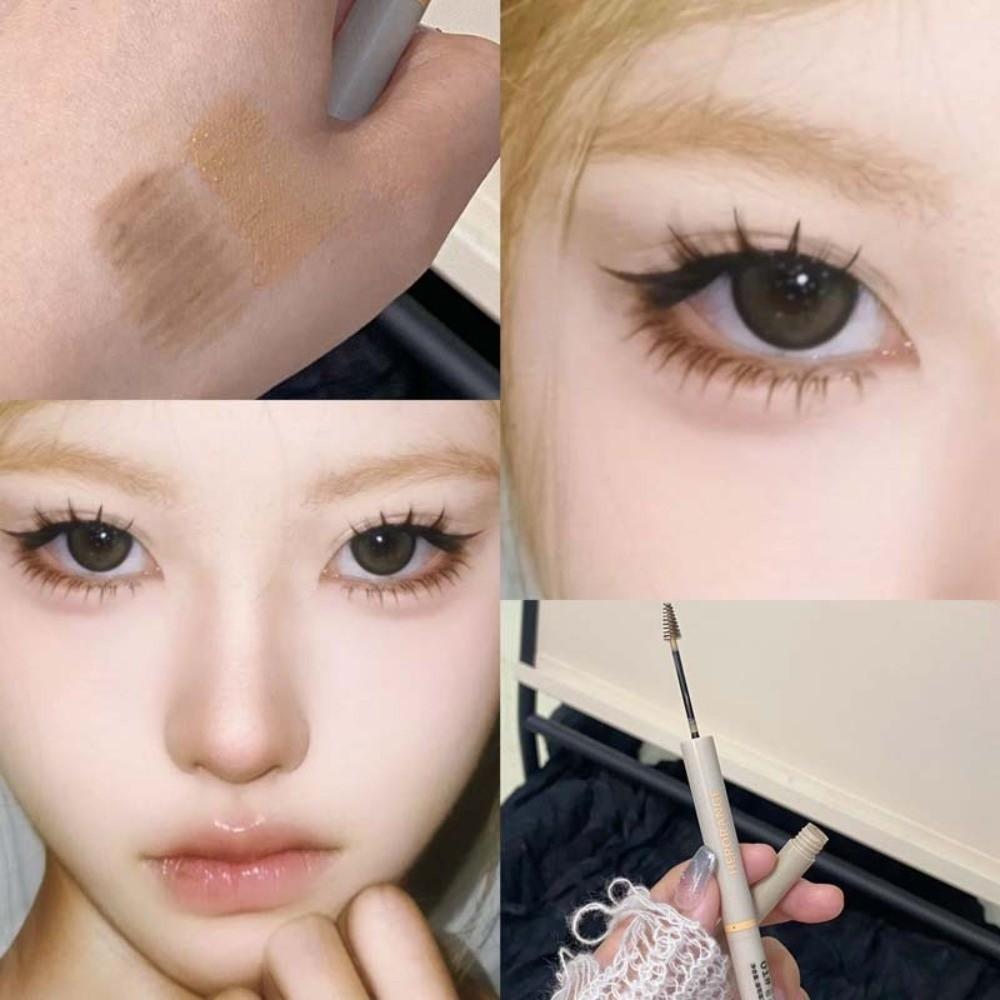 Fashion Double Head Eyebrow Pencil Waterproof Long Lasting Eyebrow Stick Makeup Tool Smooth Eyebrow Pen Beauty