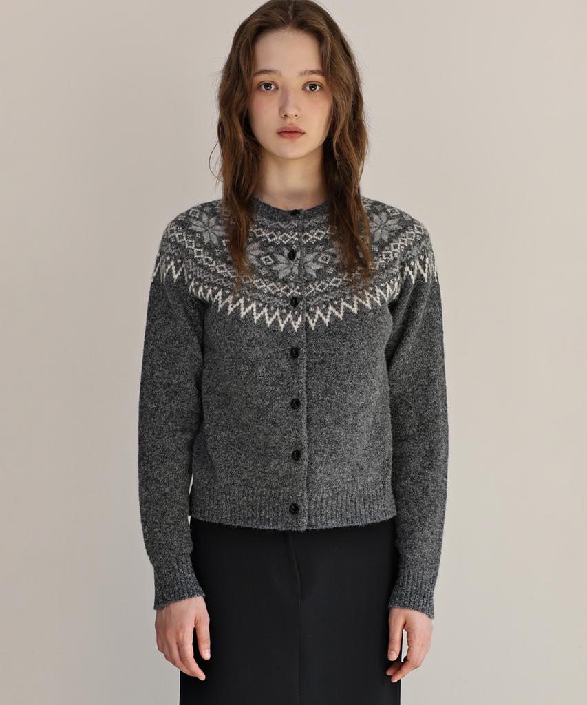 Andneeds Sierra Nordic Cardigan (Charcoal)