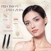 Women's Eyebrow Clip Stainless Steel Black Eyebrow Trimmer Men's Plucking Tweezers Beard Clip 4 Styles