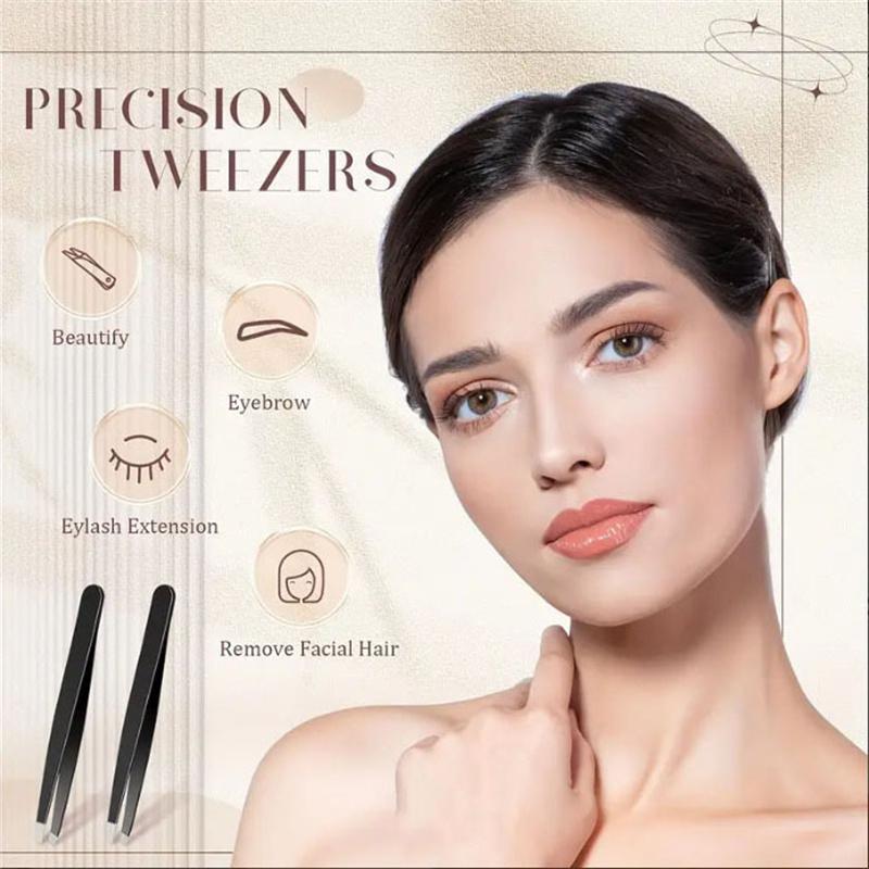 Women's Eyebrow Clip Stainless Steel Black Eyebrow Trimmer Men's Plucking Tweezers Beard Clip 4 Styles