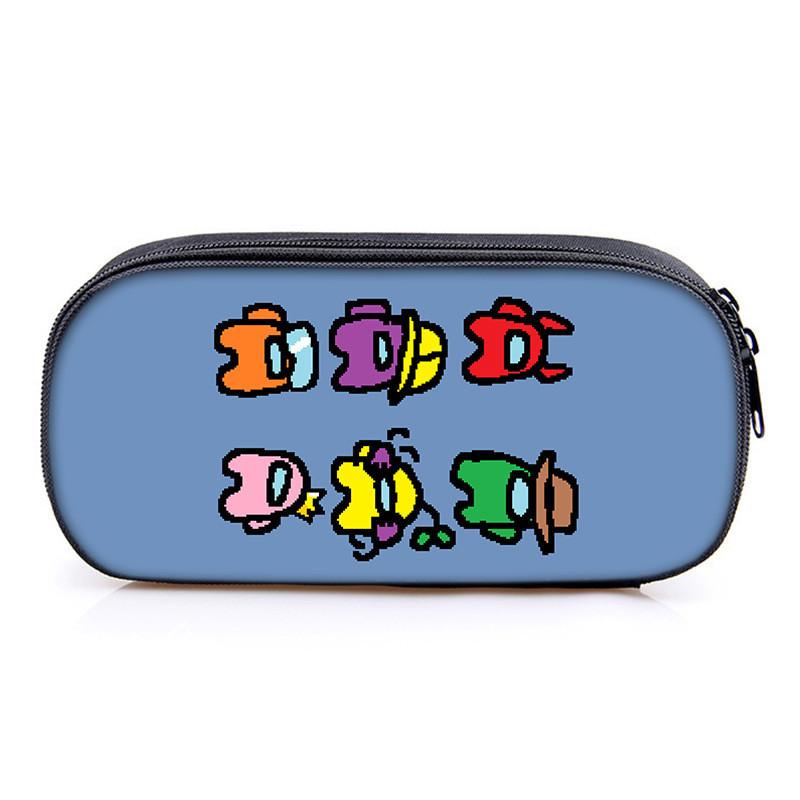 Among Us Game Characters Print Single Layer Stationery Storage Bag For Students