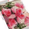 huacan Rose Flower Painting Cross Stitch Rhinestone Mosaic Decoration DIY Embroidery