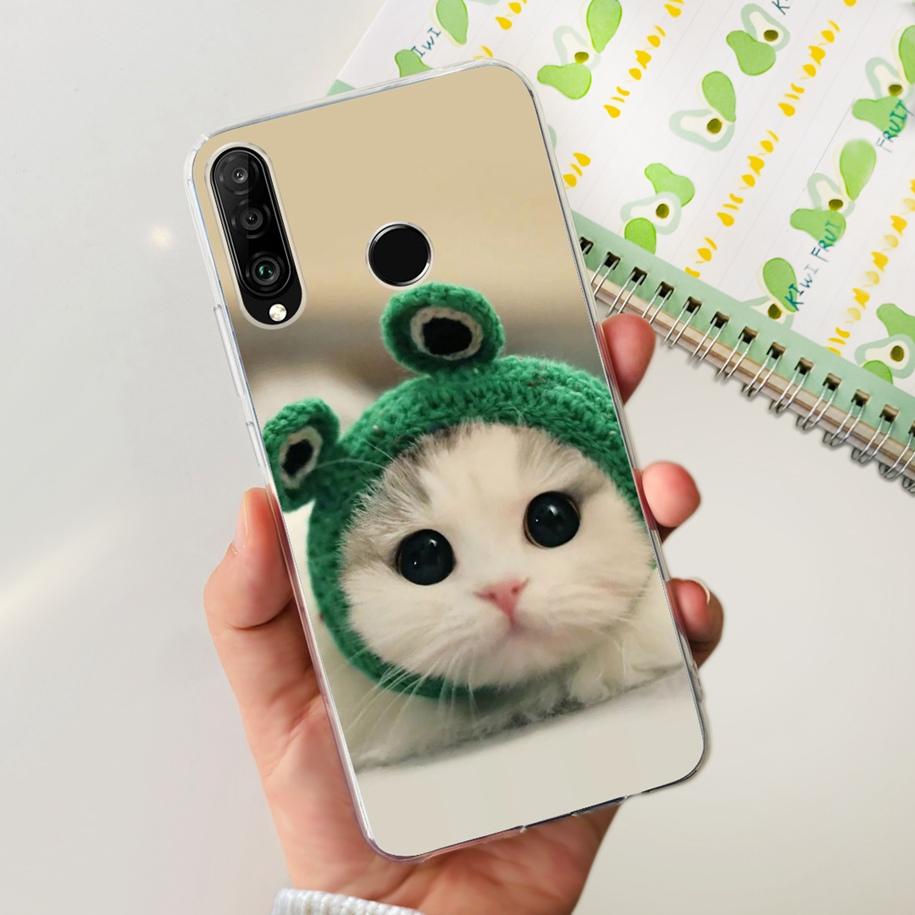 For Huawei P30 Lite Case 2020 Fashion Flower Bumper Soft Silicone Clear Cover For Huawei P30 Lite Pro Fundas P 30 P30Lite Hoesje