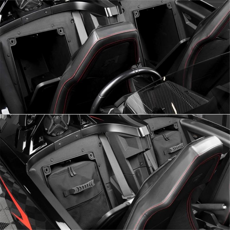 Heavy Duty Waterproof Motorcycle Storage Bag Oversized Rear Compartment Weatherproof Polyester Vehicle Specific Design