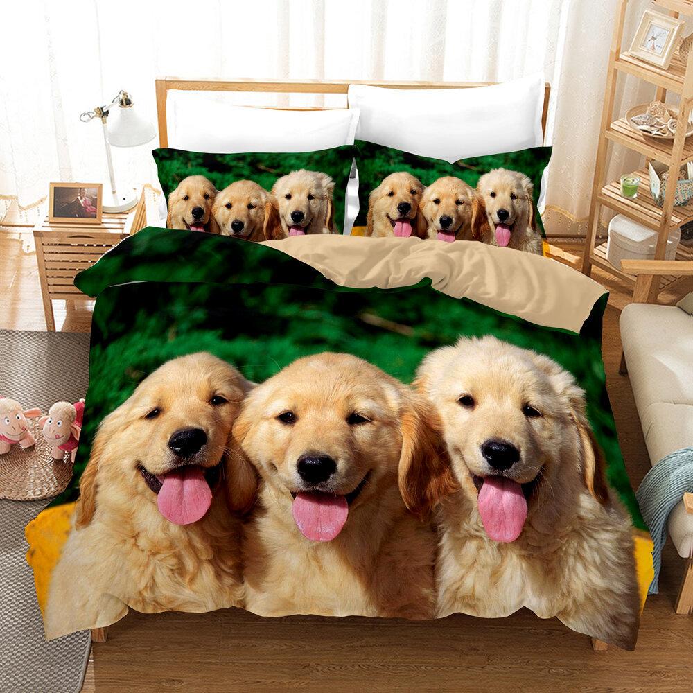 Animal, Dog Middle East Three-Piece Set, American 3D Digital Printing Kit