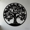 1 Stück Baum des Lebens Flache Wandkunst, Metallskulptur für Wohnzimmer Schlafzimmer Büro Garten Dekoration