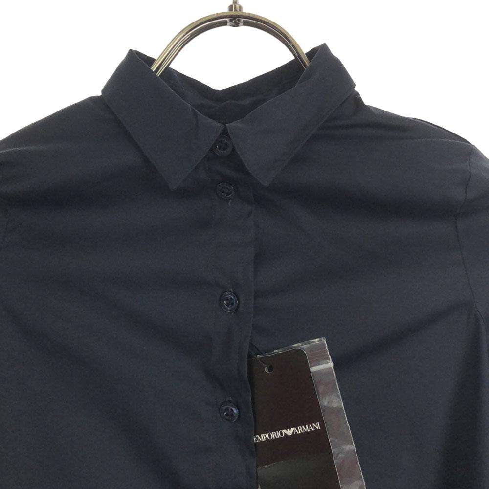 unused Emporio Armani Long sleeve shirt 46.5" Navy Kid's Used