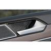 Car Inner Door Handle Cover Trim Fit For Vw Passat B8 2016-18 Steel Carbon Fiber