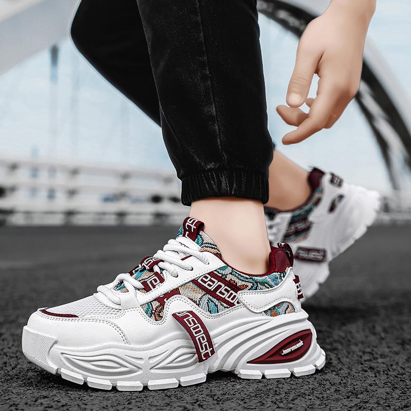 New Fashion New Men's Fashion Casual Low Top Sports Shoes Students Thick Sole Comfortable Sneakers Boys Male Classic Breathable Basketball Shoes