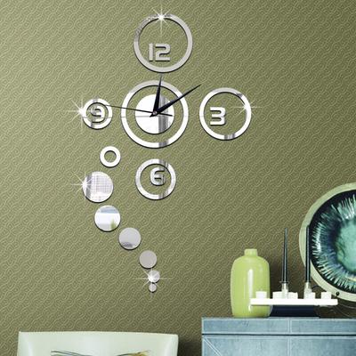 Acrylic Wall Stickers Clock Home Decoration Wall Clock Mirror Living Room Mirror Wall Clock