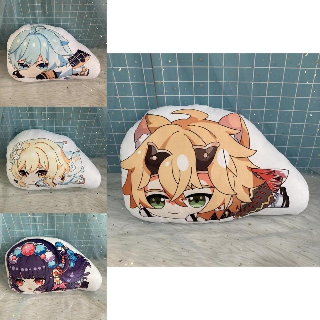 Cute Genshin Impact Zhongli Nilou Sucrose Sleepy Plush Doll Cushion Pillow Xmas Gift