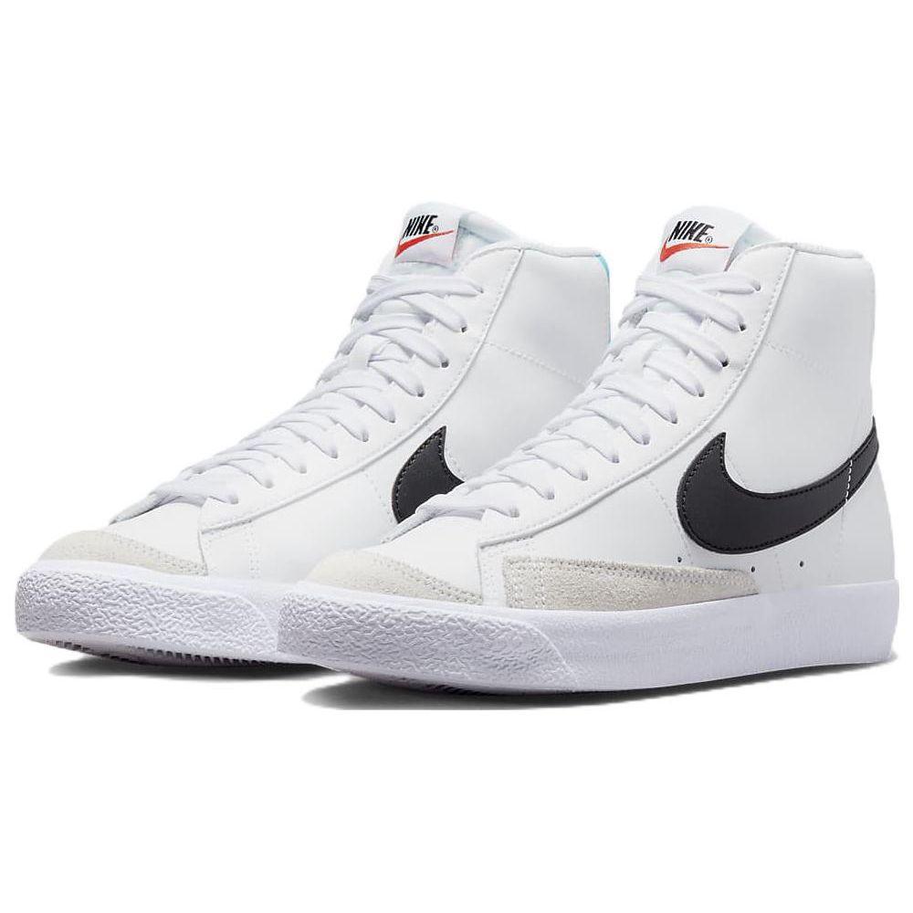 Nike Blazer Mid 77 GS Bílá Černá Foto Modrá Dětské Tenisky Světle-Foto-Modrá Plachta DA4086-108