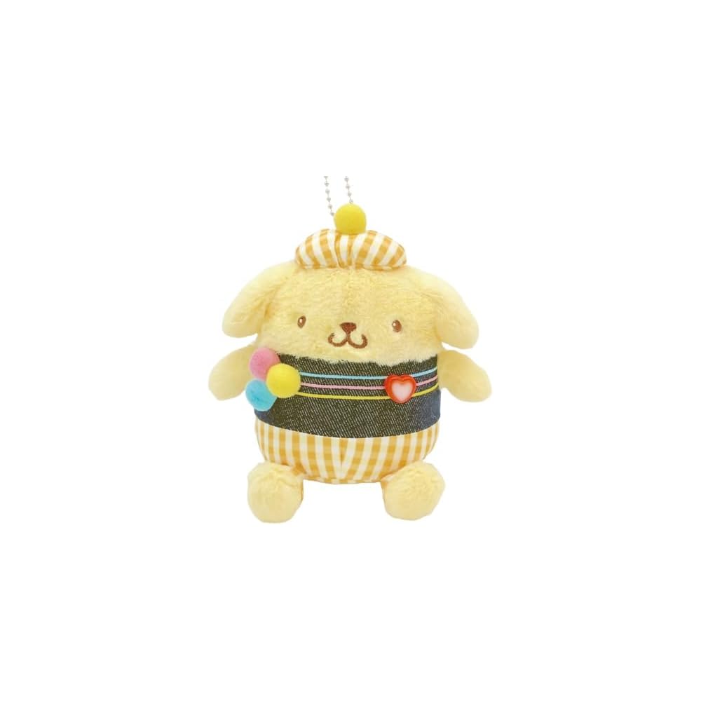 Nakajima Corporation Gingham Denim Pompompurin Mascot 210906-25 Plush Toy