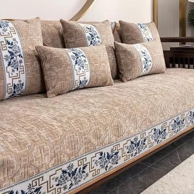 Geometrie Jacquard Žinylkový potah na pohovku pro všechna roční období Obývací pokoj Protiskluzová pohovka Potah sedáku Pohovka Potah na pohovku, ručník na pohovku