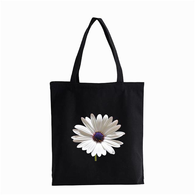

Полотняні сумки для жінок Shopper Art Painting Designer Handbag Girls Casual print Daisy Cute Bags for women Полотняна сумка 34*42cm