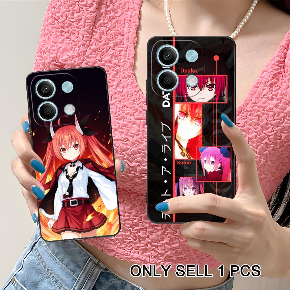 Date a Live Kotori Itsuka Matte TPU Mobile Phone Case for Xiaomi Redmi Note 14 13 12 11 S Pro Plus 4G 5G Colorful Printing Cover