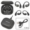 OHM AudioComm Bluetooth Wireless Bone Air No Ear Black OHM Electric Earphones, Conduction, Conduction, Ear-Hook, Blocking, Built-in Microphone,