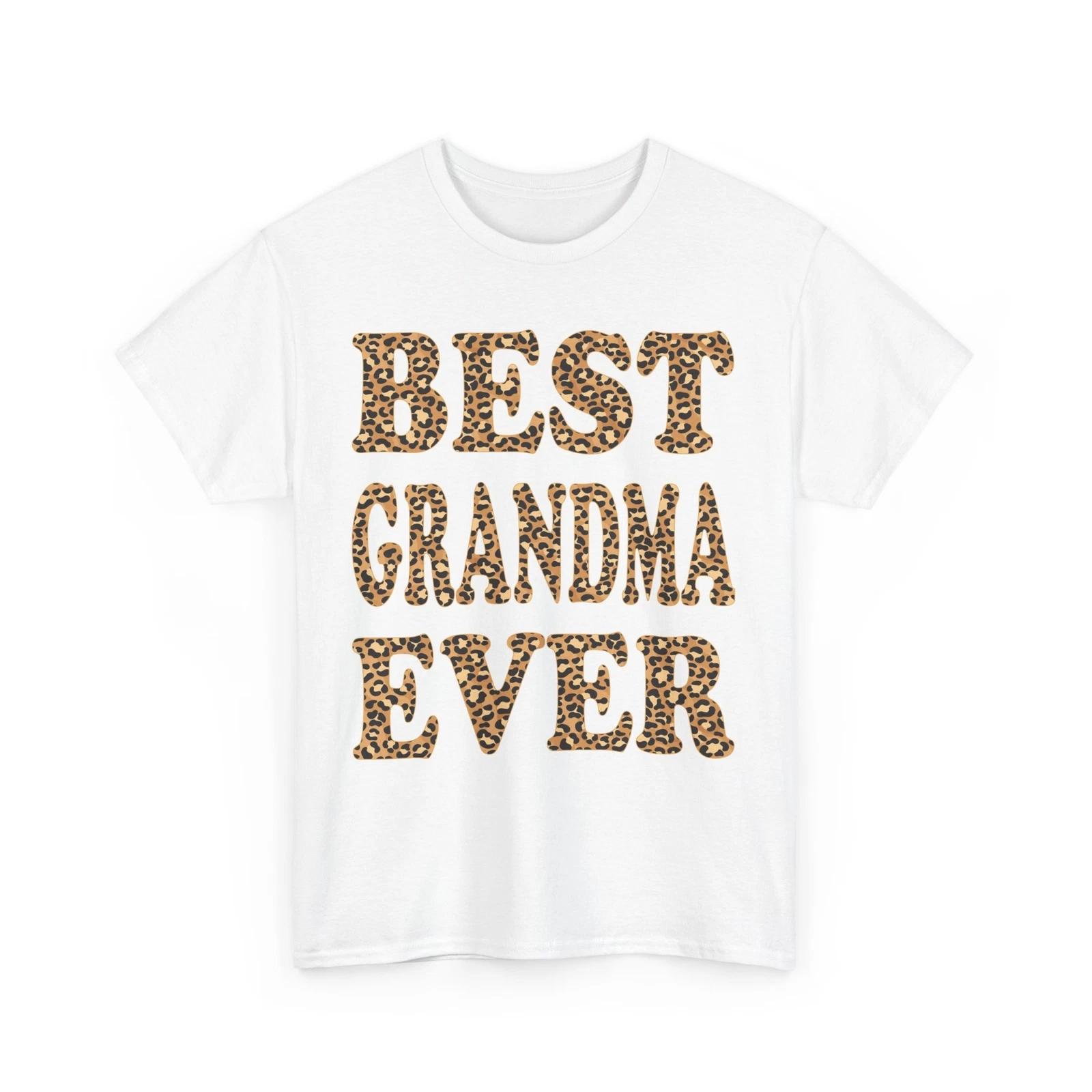 Grandma Shirt, Best Grandma Ever Leopard Grandmother Mother s Day Shirt 2XL