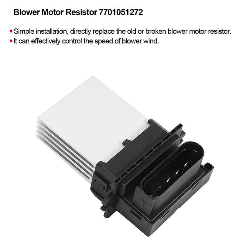 Robust Blower Resistor for Automotive Use Offers Quick Installation Enhanced Air Flow Control Compatible 7701051272