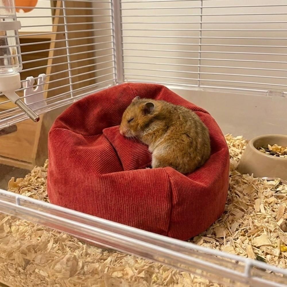 Cotton Hamster Nest Soft Sleeping Bed Funny Hamster Cushion Bed Guinea Pig