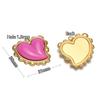 3pcs Stainless Steel Artificial Stone Heart Charms for Women Earrings Making DIY Girls Jewelry Findings Necklace Kids Pendants