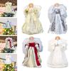 Angel Treetop Cartoon Delicate Statue Angel Figurine Christmas Ornament Decoration for Office Xmas Tree Shop Holiday Living Room