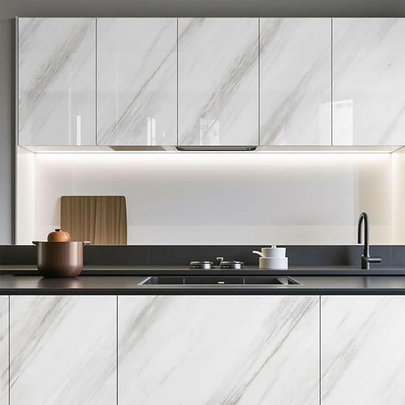 PVC wallpaper kitchen wall protection film oil-proof and waterproof wall sticker stove heat-resistant self-adhesive wallpaper