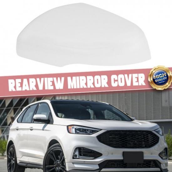 Pearl White Left Driver Side Rearview Mirror Cover Cap Fits Ford Edge 2015-2021