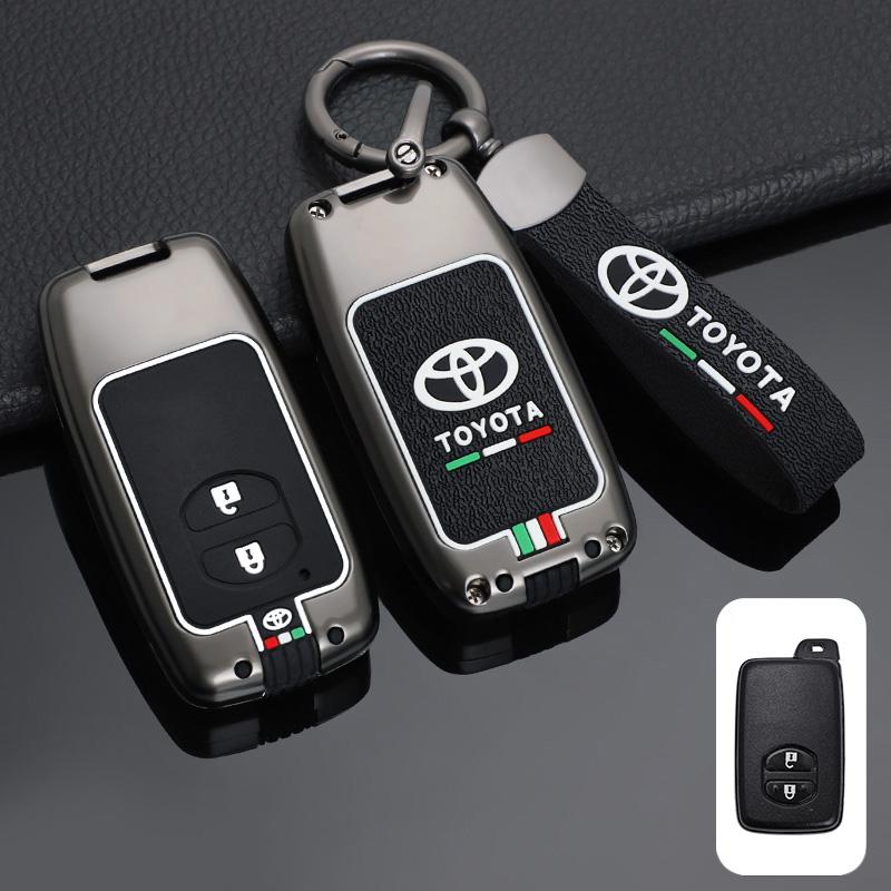 For Toyota 2026 Hot Hub Caps Zinc Alloy Car Smart Remote Key Cover Case Protector Shell For Toyota Camry Highlander Crown Prado