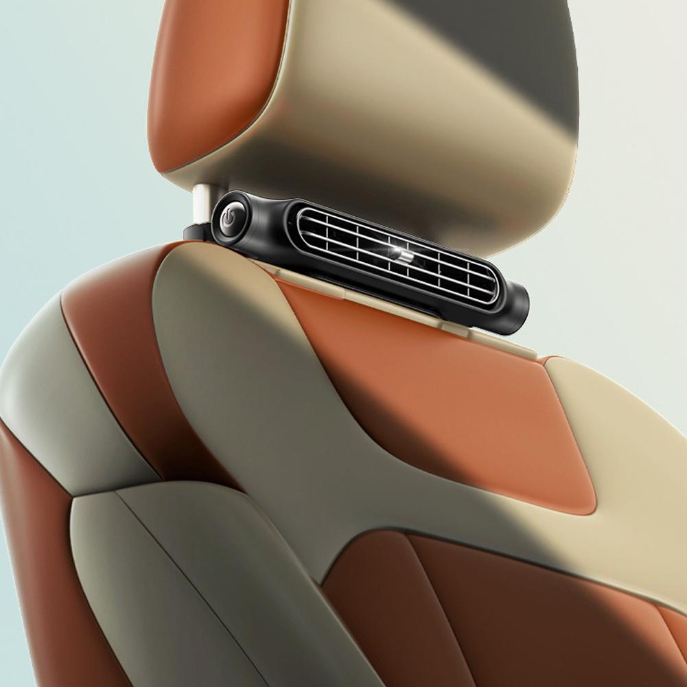 

Вентилятор для охлаждения автомобильного сиденья USB-зарядка Автоматическое охлаждение воздуха Салон Заднее сиденье Регулируемые вентиляторы 3 Автомобильный кондиционер O4B3 Black-1set