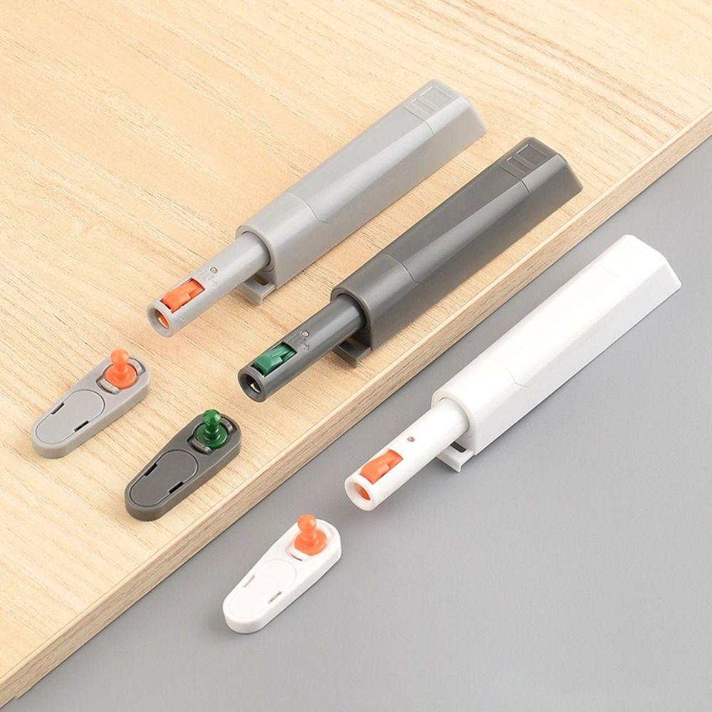 Plastic Cabinet Door Rebound Device Push To Open Touch Damper Door Closers Soft Quiet Close Invisible Handle Cabinet Catches